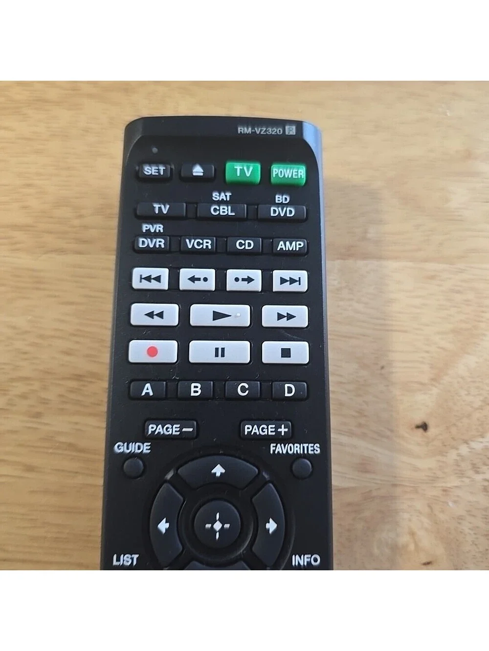 Authentic Sony RM-VZ320 7 Device Universal Remote Control Fast Shipping